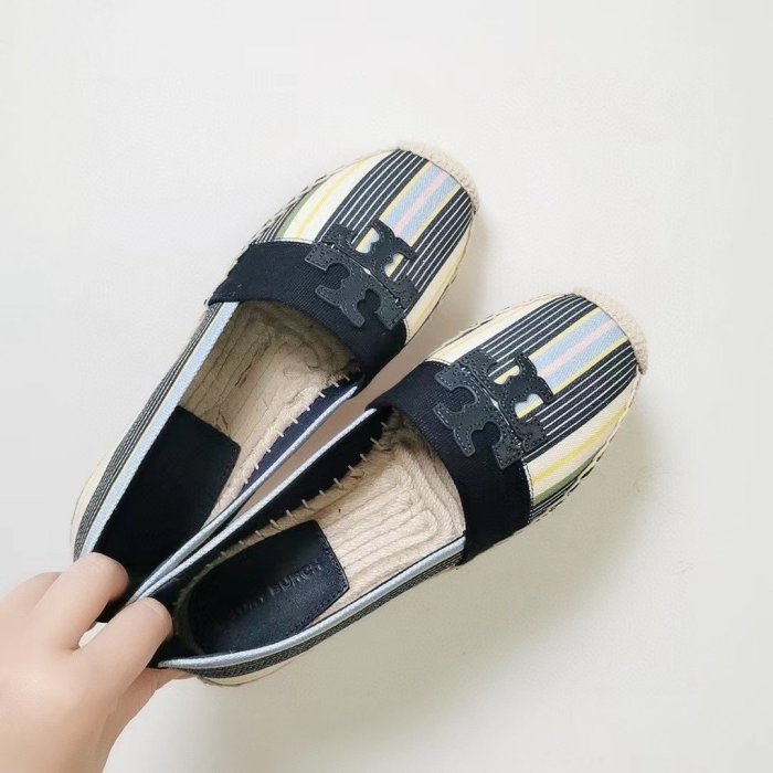 ╭☆包媽子店☆Tory burch Espadrille 漁夫鞋草編底全新特價((3款))