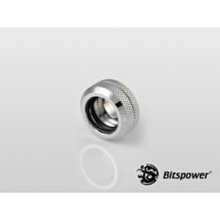 小白的生活工場*Bitspower (BP-EML16) 炫銀硬管用G1/4外牙接頭(支援16mm外徑硬管)