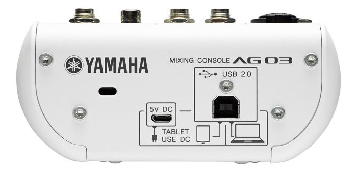 ♪♪學友樂器音響♪♪ YAMAHA AG03 3軌混音器USB 錄音介面直播宅錄錄音