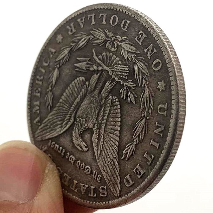 特價！1902流浪幣自由女神黃銅舊銀紀念章 收藏幣工藝銅銀硬幣紀念幣