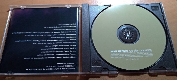 CD【法語歐版/二手】《YANN TIERSEN / RUE DES CASCADES 水瀑之路》