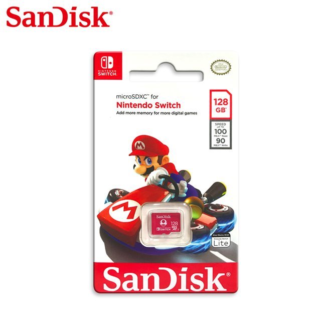 SanDisk 128GB microSDXC UHS-I NS專用記憶卡 100MB/s(SD-SQXAO-128G)