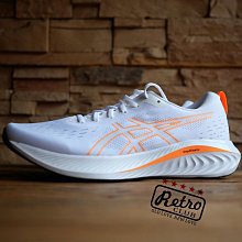 Retro CLUB【一元起標】【全新】日本 ASICS 亞瑟士 GEL-EXCITE 10 白橘配色 慢跑鞋 W24503