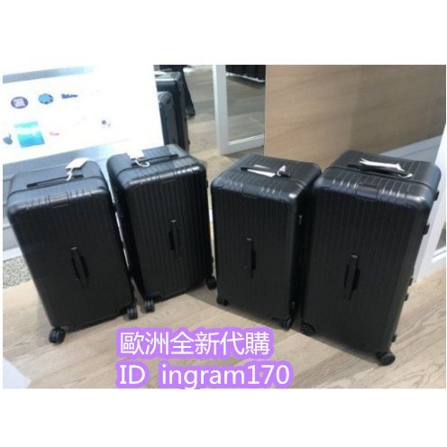 RIMOWA  Trunk Plus 四輪大型運動行李箱 霧面黑 83280634 拉桿箱 33吋 旅行箱