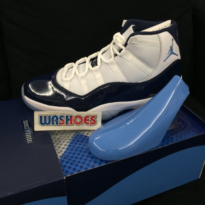 Washoes 大尺寸 Air Jordan 11 WIN LIKE 82 UNC 深藍 白 378037-123 現貨