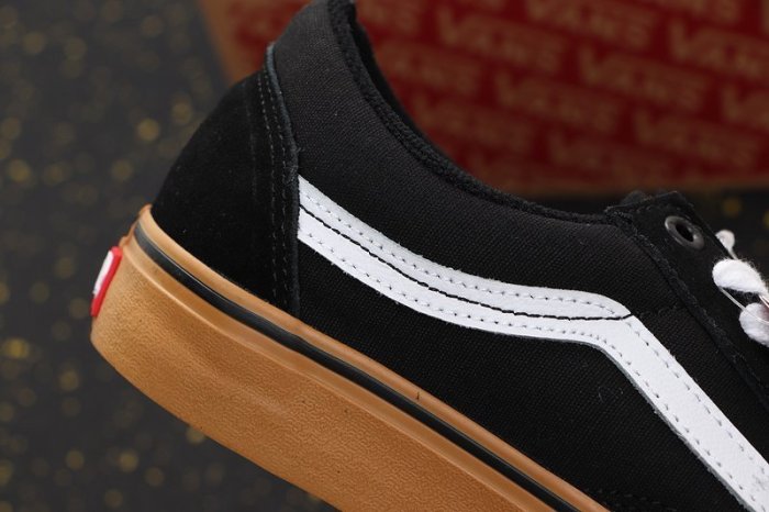 vans old skool pro 麂皮 帆布 焦糖底 黑白 低筒 滑板鞋 ultracush鞋墊 男女