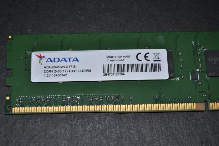 ADATA Premiere DDR4-2400 4G CL17 桌上型單面原廠終保AD4U2400W4G17-B