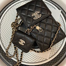 Chanel 香奈兒包 Chanel 荔枝紋手機包 + 耳機包