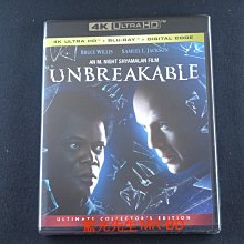 [藍光先生UHD] 驚心動魄 UHD+BD 雙碟終極收藏版 Unbreakable - 無中文字幕