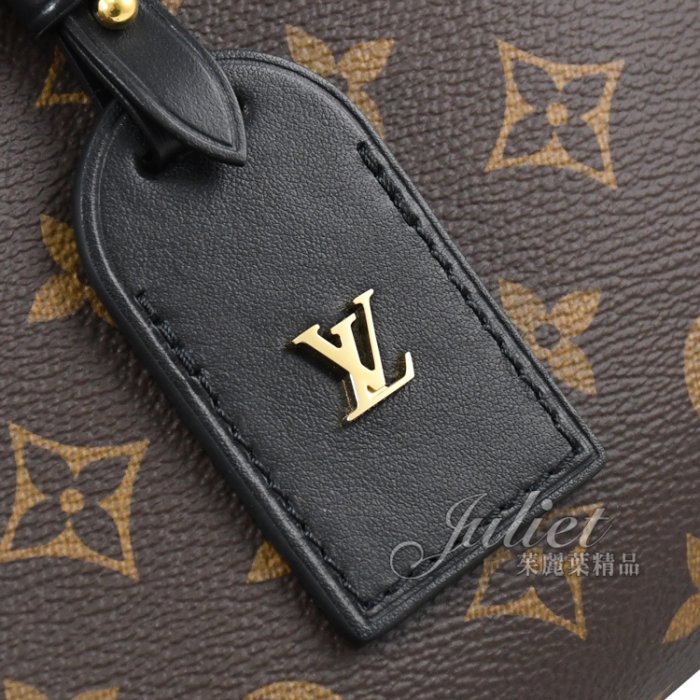 【茱麗葉精品】全新商品 LV M45571 PETITE MALLE SOUPLE 經典花紋拼接手提兩用包.黑邊 預購無現貨