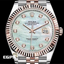 【永久流當品】ROLEX 勞力士 Datejust 41 蠔式日誌型 126331 NG 原廠鑽石時標 珍珠貝母面盤 INX4817