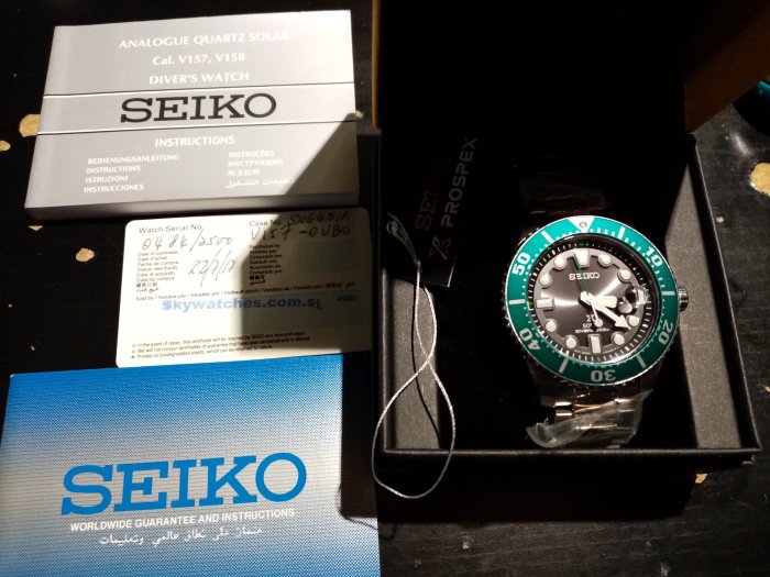 SEIKO精工 Prospex DIVER SCUBA SNE451P1 限量太陽能潛水錶 全新