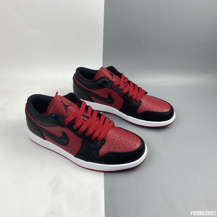 Air Jordan 1 Low AJ1 553558-610低筒 黑紅 休閒運動板鞋 籃球鞋 男鞋
