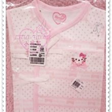 ♥小花花日本精品♥ Hello Kitty 出生兒嬰兒點點純棉保暖兔裝連身裝造型 彌月送禮自用