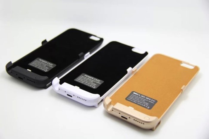 iphone 6 4.7吋 5800mah 充電殼 背夾電源 土豪金 無線 有支架 電池背蓋 電池