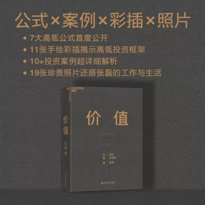 下殺特惠~ 全館 精裝價值張磊 我對投資的思考高瓴資本創始人張磊投資書 全場可開發票 收據