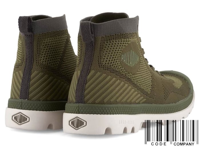 =CodE= PALLADIUM PAMPA HI LITE K 編織輕量軍靴(墨綠) 75749-338 KNIT 女