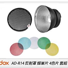 GODOX 神牛 AD-R14 反射罩 4片色片組 蜂巢片 適用 AD400PRO AD300PRO(ADR14,公司貨