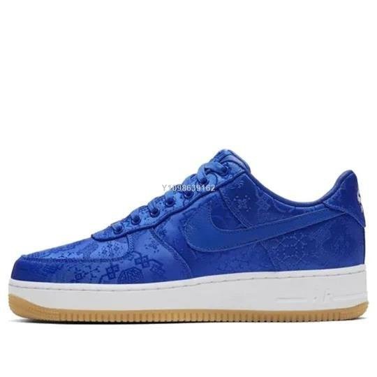 【明朝運動館】Nike Air Force 1 x CLOT 藍絲綢 經典百搭板鞋 CJ5290-400男鞋耐吉 愛迪達