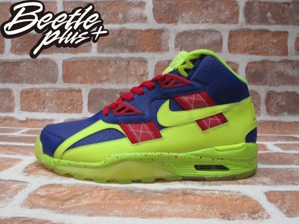 BEETLE PLUS NIKE ID AIR TRAINER SC HI 螢光 藍紅 紫 潑墨 男鞋 US 10.5