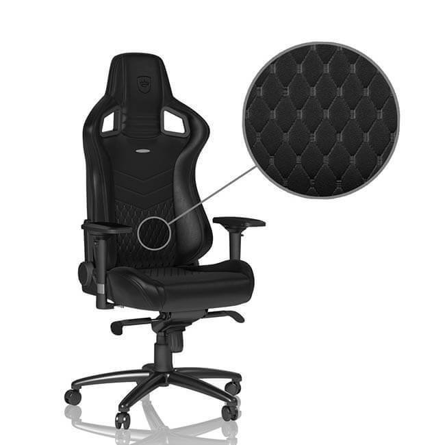 (完售)全新未拆【真皮】noblechairs EPIC 真皮系列電競椅-黑