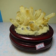 【競標網】天然稀有極品黃毛骨幹水晶963公克(贈座)(天天處理價起標、價高得標、限量一件、標到賺到)