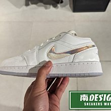 南🔥2024 2月 NIKE Air Jordan 1 Low SE 冰底 流沙 大童 女款 白 FQ9112-100