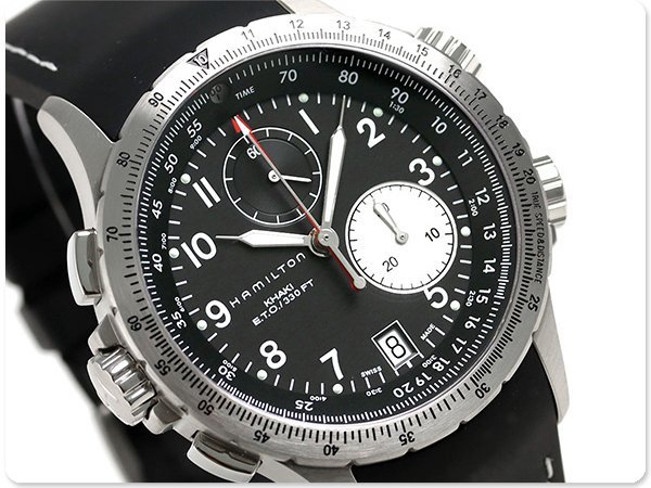 HAMILTON H77612333 漢米爾頓 手錶 42mm Khaki ETO 卡其航空系列 橡膠錶帶 男錶女錶
