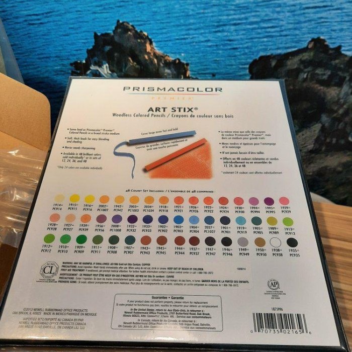 Prismacolor Premier Art Stix Woodless Colored Pencils, 48色| Yahoo