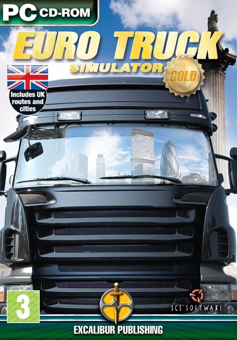 英國版 PC 電腦遊戲 Euro Truck Simulator GOLD ETS 歐洲卡車模擬 黃金版 全新未拆