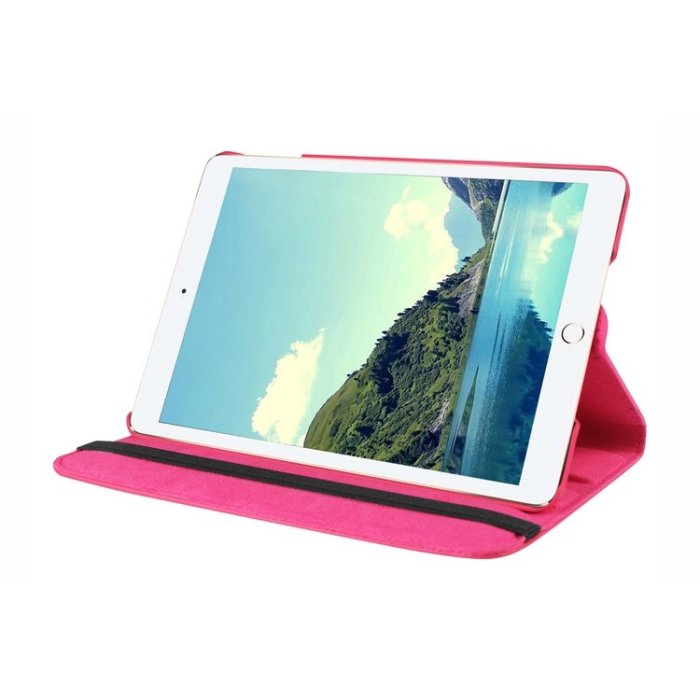 iPad保護套热销适用于苹果ipad4保护套 360旋转皮套new ipadmini5荔枝纹支架