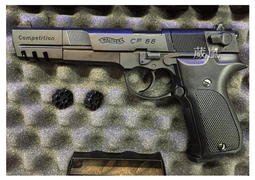 [01] WALTHER CP88 4.5mm 喇叭彈 CO2槍 (手槍模型槍空氣槍玩具槍瓦斯槍BB槍鉛彈轉輪膛線來福