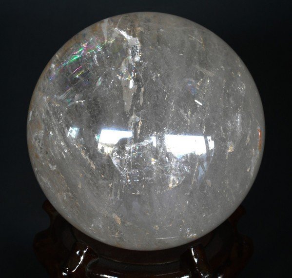 【能量廣場】天然白水晶球 136mm;3130g