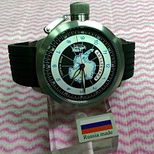 ( 格列布 ) 俄國  巴留特  12小時制  機械錶 -  南極企鵝 系列 ( 52 mm ) ( 龍頭在左邊 )