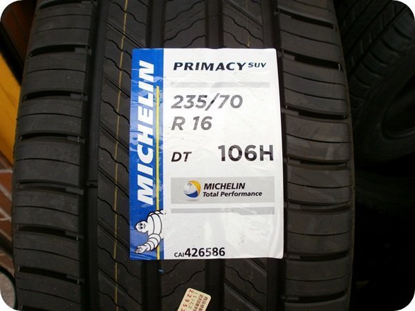 ***天下第一輪***MICHELIN 米其林 PRIMACY SUV 235/70/16 完工價4100