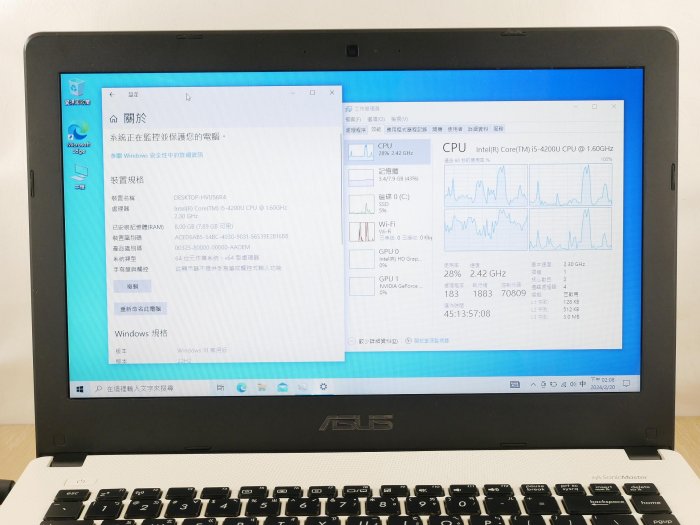 X56 UZ3C二手筆電 ASUS K450L i5四代四核2.6G/2G獨顯/8G/固態256G/14吋 薄型 新電池