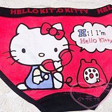 ♥小花花日本精品♥Hello Kitty 凱蒂貓 大臉雙胞胎圖案 紅色三角內褲三角褲內褲透氣舒服 好穿32030808