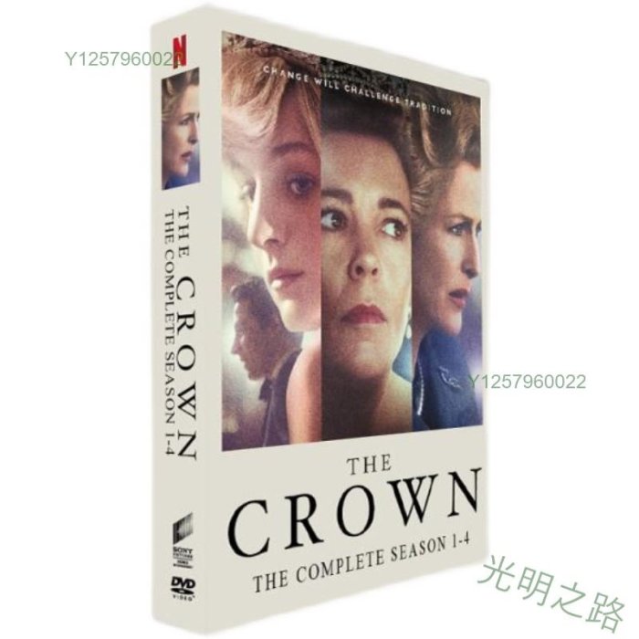 王冠 1-4合集 The Crown 16DVD 高清美劇 英文發音  F