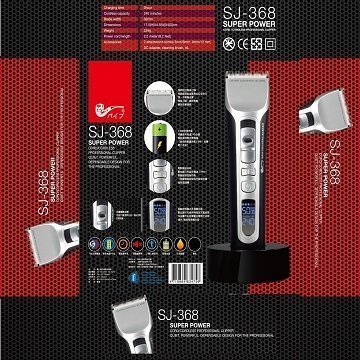 【PiPe牌煙斗牌】SJ368寵物電剪毛器(電剪調速功能)(刀頭微調)(液晶顯示剩餘使用時間功能)(3小時快充)一年保固