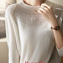 歐美 VS 新款 巴洛克風格 舒適透氣揚子紗 一體成形無接縫 圓領五分袖針織衫上衣 兩色 (T1532)