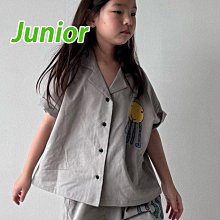 JS~JM ♥襯衫(灰) BONBON BUTIK-2 24夏季 BOK240424-011『韓爸有衣正韓國童裝』~預購