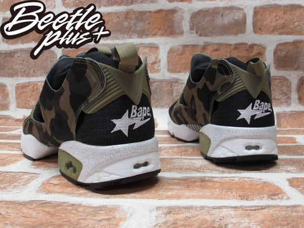 BEETLE REEBOK PUMP FURY MITA SNEAKERS BAPE 迷彩 猿人 余文樂 V61765