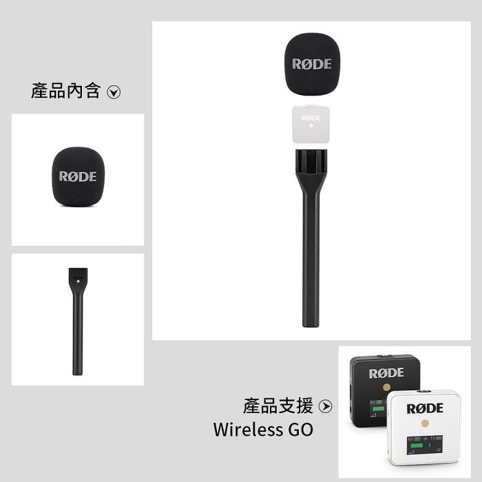 【eYe攝影】現貨 RODE Interview GO 採訪配件 WIRELESS GO II 麥克風轉接座 無線麥克風