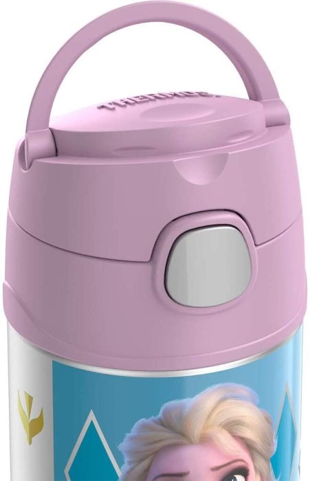 預購 美國 THERMOS 膳魔師 Frozen 2 冰雪奇緣 粉色 不鏽鋼吸管式水壺 保溫杯 保冷杯 兒童水壺 保溫瓶