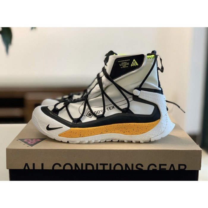 【正品】耐克Nike ACG Air Terra Antarktik GORE-TEX 白黃 步 BV6348慢跑鞋