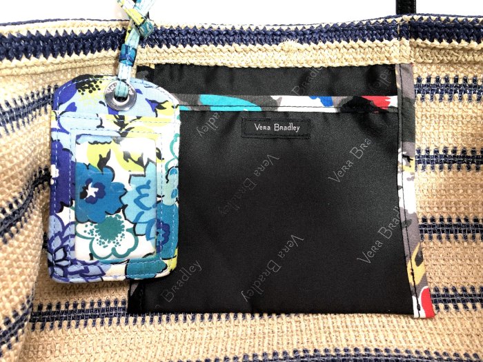 美國品牌 VERA BRADLEY 時尚章魚花紋造型編織包 海灘包 沙灘包 草編包 側肩包 波西米亞風