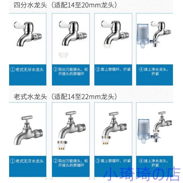 水龍頭濾水器 水龍頭過濾器 去除余氯 凈水器 濾水器 除氯過濾器 過濾器 濾芯器 除水垢 可拆替換濾芯 全店滿400元發貨 小琦琦の店