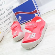 New Balance 8810 韓版 護趾涼鞋 中童涼鞋 魔鬼氈 K8810P1P 螢光桃粉【iSport愛運動】