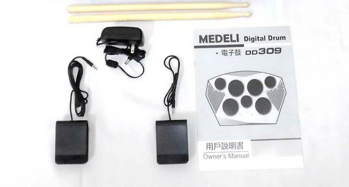 【現代樂器】Medeli DD-309 / DD309 攜帶式電子鼓 桌上型電子鼓 電子鼓 爵士鼓 可裝電池使用