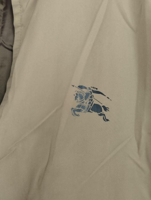 英國倫敦品牌 Burberry 咖啡色立領鋪棉風衣大衣外套-男（日本製）